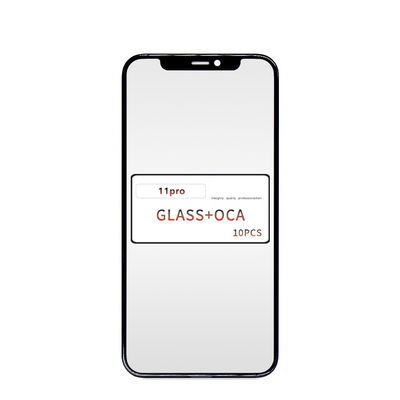 QC 100% testato vetro frontale esterno 11pro vetro con OCA per iPhone Oca vetro